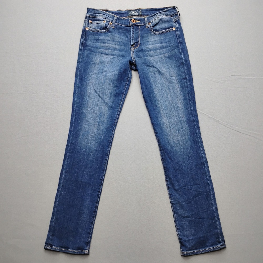 Lucky Brand Sweet N Straight Jeans Womens 8 29 Blue Denim Medium Wash 31x31